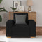 vidaXL - Fauteuil - 60 - cm - stof - zwart