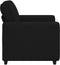 vidaXL - Fauteuil - 60 - cm - stof - zwart