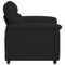 vidaXL - Fauteuil - 60 - cm - stof - zwart