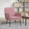 vidaXL Fauteuil 62x79x79 cm fluweel roze