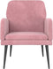 vidaXL Fauteuil 62x79x79 cm fluweel roze