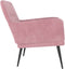 vidaXL Fauteuil 62x79x79 cm fluweel roze