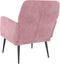 vidaXL Fauteuil 62x79x79 cm fluweel roze