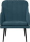 vidaXL Fauteuil 63x76x80 cm fluweel blauw