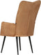 vidaXL Fauteuil canvas bruin