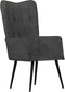 vidaXL Fauteuil canvas zwart