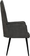 vidaXL Fauteuil canvas zwart