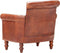 vidaXL Fauteuil echt geitenleer bruin