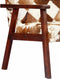 vidaXL Fauteuil echt geitenleer wit en bruin