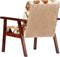 vidaXL Fauteuil echt geitenleer wit en bruin