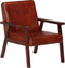 vidaXL Fauteuil echt leer bruin