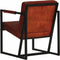 vidaXL Fauteuil echt leer bruin