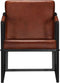 vidaXL Fauteuil echt leer bruin