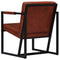 vidaXL Fauteuil echt leer bruin