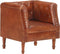 vidaXL Fauteuil echt leer bruin