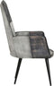 vidaXL Fauteuil echt leer grijs
