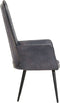 vidaXL Fauteuil echt leer grijs