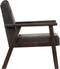 vidaXL Fauteuil echt leer grijs