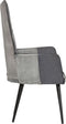 vidaXL Fauteuil echt leer grijs