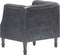 vidaXL Fauteuil echt leer grijs