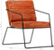 vidaXL Fauteuil echt leer tan