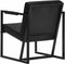 vidaXL Fauteuil echt leer zwart
