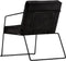 vidaXL Fauteuil echt leer zwart