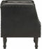 vidaXL Fauteuil echt leer zwart