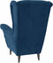 vidaXL Fauteuil fluweel blauw