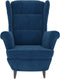 vidaXL Fauteuil fluweel blauw