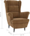 vidaXL Fauteuil fluweel bruin