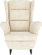 vidaXL Fauteuil fluweel crèmewit