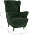 vidaXL Fauteuil fluweel donkergroen