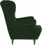vidaXL Fauteuil fluweel donkergroen