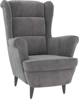 vidaXL Fauteuil fluweel lichtgrijs