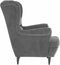 vidaXL Fauteuil fluweel lichtgrijs
