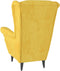 vidaXL Fauteuil fluweel mosterdgeel
