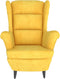 vidaXL Fauteuil fluweel mosterdgeel