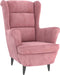 vidaXL Fauteuil fluweel roze