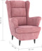vidaXL Fauteuil fluweel roze