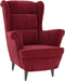 vidaXL Fauteuil fluweel wijnrood