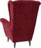vidaXL Fauteuil fluweel wijnrood