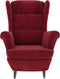 vidaXL Fauteuil fluweel wijnrood