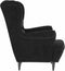 vidaXL Fauteuil fluweel zwart