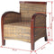 vidaXL Fauteuil handgeweven rattan