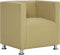 vidaXL Fauteuil kubus stof groen