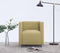 vidaXL Fauteuil kubus stof groen