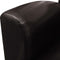 vidaXL Fauteuil kunstleer donkerbruin