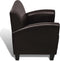 vidaXL Fauteuil kunstleer donkerbruin