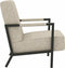 vidaXL Fauteuil kunstleer lichtgrijs